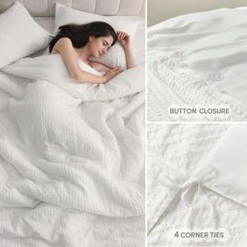 Comfort Spaces King Duvet Cover Set - All Season Comfort