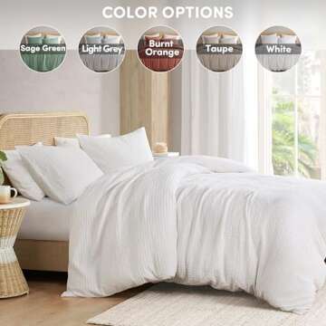 Comfort Spaces King Duvet Cover Set - All Season Comfort