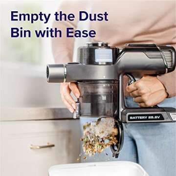 LEVOIT Cordless Vacuum Cleaner, 400W Motor Stick Vac with Powerful Suction and Auto Mode, Up to 40 Minutes Runtime, 4-Stage HEPA Filter, Deep Clean Carpet, Hard Floor, Pet Hair, IQ 40, Grey