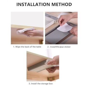 Discreet Under Desk Drawer Safe for Valuables