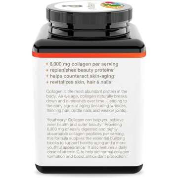 Youtheory Advanced Collagen 6000 mg for Hair Skin Nails