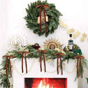 Elegant 24 Pcs Velvet Bows for Christmas Weddings Gifts