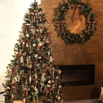 Elegant 24 Pcs Velvet Bows for Christmas Weddings Gifts