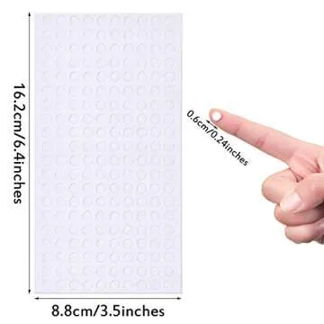 2400 Pieces Foam Dots Dual-Adhesive 3D Foam Tapes Foam Pop Dots Adhesive Mount for Craft DIY Art or ...