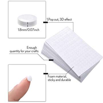 2400 Foam Dots for 3D Crafting | Dual-Adhesive & Versatile