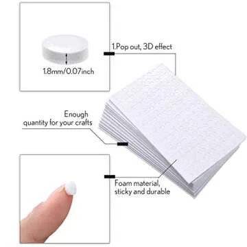 2400 Foam Dots for 3D Crafting | Dual-Adhesive & Versatile
