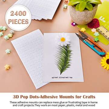 2400 Foam Dots for 3D Crafting | Dual-Adhesive & Versatile