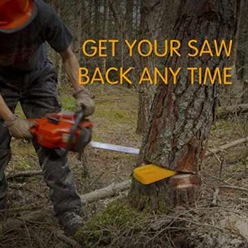 NEO-TEC 6 Pack Tree Felling Wedges, Chainsaw Wedges, 5.5" Tree Cutting Equipment, Tree Cutting Equipment with Spikes for Safe Tree Cutting