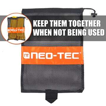 NEO-TEC 6 Pack Tree Felling Wedges, Chainsaw Wedges, 5.5" Tree Cutting Equipment, Tree Cutting Equipment with Spikes for Safe Tree Cutting