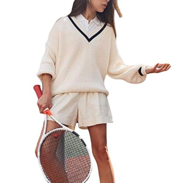 Women Argyle Plaid Sweater Pullover - Stylish & Cozy