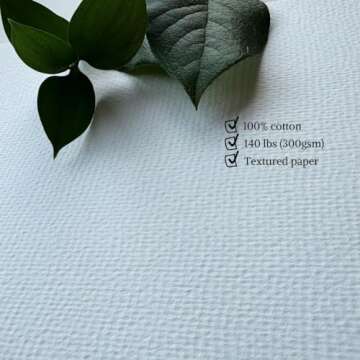 Generic 100% Cotton Watercolor Sketchbook - 8.5 x 11 Inches, 140 lb (300gsm) Water Color Paper - 24 Textured Sheets for Painting, Drawing, and Mixed Media - Ideal Watercolor Painting Book, undefined