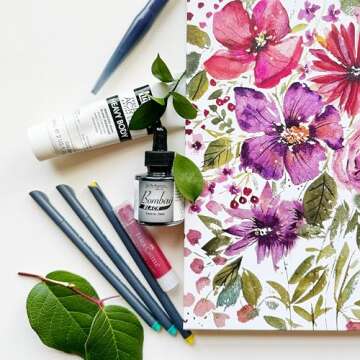 Generic 100% Cotton Watercolor Sketchbook - 8.5 x 11 Inches, 140 lb (300gsm) Water Color Paper - 24 Textured Sheets for Painting, Drawing, and Mixed Media - Ideal Watercolor Painting Book, undefined