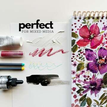 Generic 100% Cotton Watercolor Sketchbook - 8.5 x 11 Inches, 140 lb (300gsm) Water Color Paper - 24 Textured Sheets for Painting, Drawing, and Mixed Media - Ideal Watercolor Painting Book, undefined