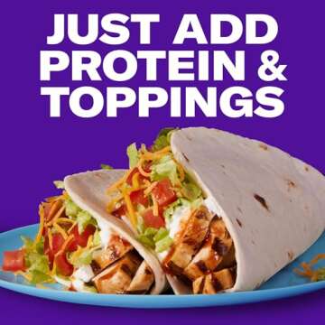 Taco Bell Soft Taco Dinner Kit with 10 Soft Tortillas (Taco Bell Mild Sauce & Seasoning, 14.6 oz Box)