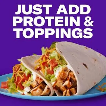 Taco Bell Soft Taco Dinner Kit with 10 Soft Tortillas (Taco Bell Mild Sauce & Seasoning, 14.6 oz Box)