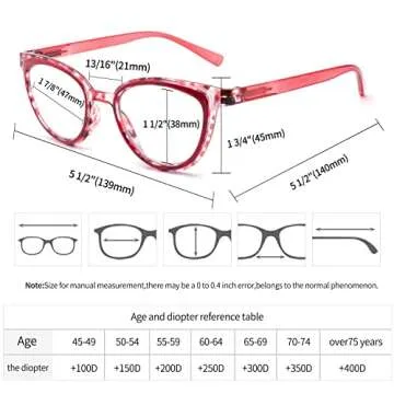 IVNUOYI 6 Pack Reading Glasses Blue Light Blocking Fashion Ladies Readers with Spring Hinges,Anti Glare UV Eyestrain,Computer Eyeglasses for Women 2.5