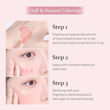 Radiant hince Dewy Liquid Cheek Blush Lightweight Tint