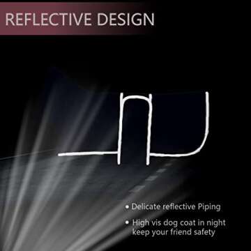 Geyecete Dachshund Sweaters for Dogs Dog Jacket,Dachshund Coat Perfect Dog Winter Coat with Padded Fleece Lining and high Collar,Dog Snowsuit with Adjustable Bands Sizes-Navy-S