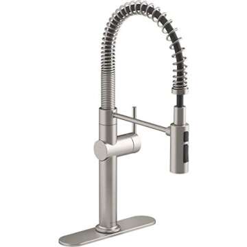 Kohler 22973-VS Crue High-Arc Kitchen Faucet - Professional Quality & Stunning Design