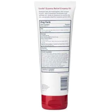 CeraVe Eczema Relief Creamy Body Oil for Irritated Skin