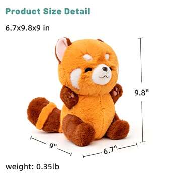 Adorlynetty 9" Red Panda Plushie - Perfect Gift for Kids