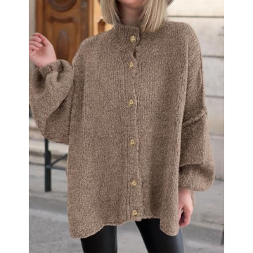 PRETTYGARDEN Women's Chunky Knit Winter Cardigan Sweater