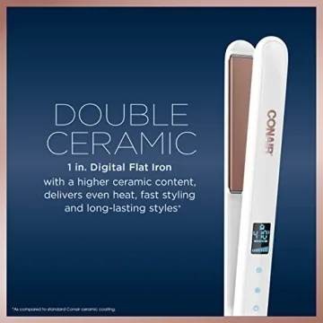 Conair Double Ceramic Flat Iron for Effortless Styling