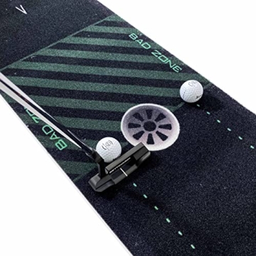 WELLPUTT 10ft Golf Putting Mat for Accurate Distance Control