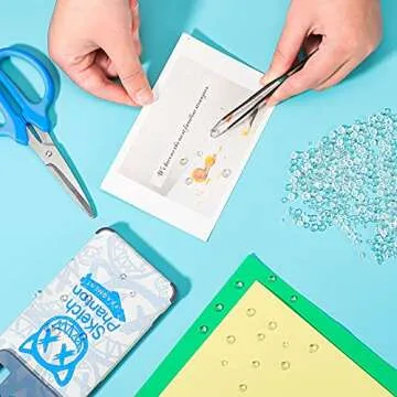 1400 Pieces Dewdrop Water Droplets Embellishments Dewdrop Simulation Round Waterdrop Resin Beads for DIY Scrapbooking Crafts Cell Phone Case Card Making(Clear)