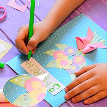 1400 Pieces Dewdrop Water Droplets Embellishments Dewdrop Simulation Round Waterdrop Resin Beads for DIY Scrapbooking Crafts Cell Phone Case Card Making(Clear)