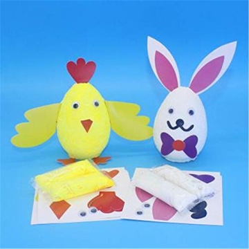 Crafjie 3-Pack 6 Inch White Foam Craft Eggs for DIY Projects