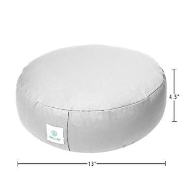 Incline Fit Zafu Yoga Meditation Cushion - Comfort & Support