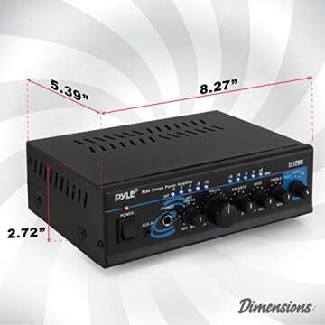 Pyle Dual Channel Stereo Amplifier - 2X120W Performance
