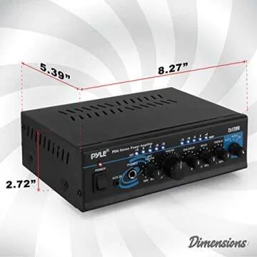 Pyle Dual Channel Stereo Amplifier - 2X120W Performance