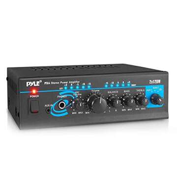 Pyle Dual Channel Stereo Amplifier - 2X120W Performance