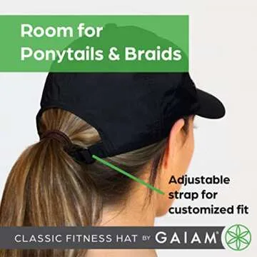 Gaiam Quick-Dry Running Cap with Adjustable Fit