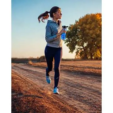 SimPure BPA-Free Water Bottle with 4-Stage Filter, Reusable and Portable, Ideal for Travel, Camping, Hiking