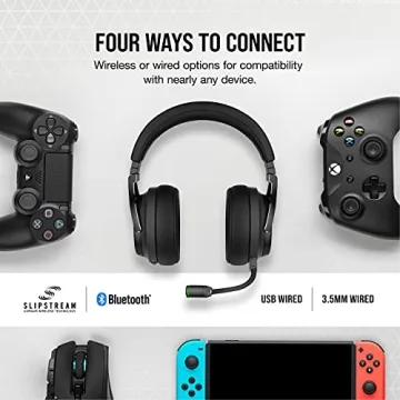 CORSAIR VIRTUOSO RGB WIRELESS XT Gaming Headset Bluetooth Dolby Atmos