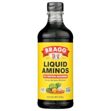Bragg Liquid Aminos All Purpose Seasoning Soy Sauce Alternative, 32 Fl Oz, 2 Pack