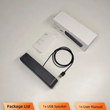 USB Laptop Speakers with Enhanced Bass & Stereo Sound