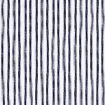 Cackleberry Home Navy Blue and White Ticking Stripe Woven Cotton Table Runner Reversible 14 x 108 Inches