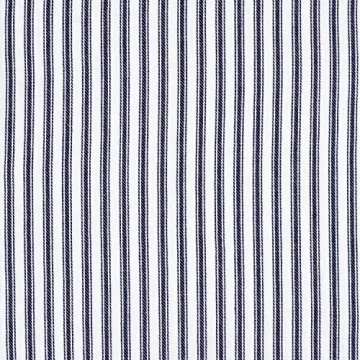 Cackleberry Home Navy Blue and White Ticking Stripe Woven Cotton Table Runner Reversible 14 x 108 Inches