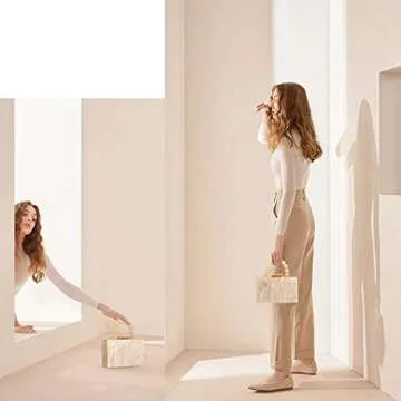 Stylish Buric Leopard Print Acrylic Clutch for Women