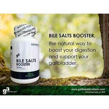 Bile Salts Booster | Gentle Digestive Aid | 180 Capsules