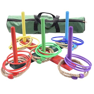 MABUA Ring Toss Game - Outdoor Fun for All Ages