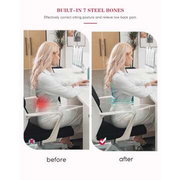 LODAY Waist Trainer Corset Shapewear Tummy Control Body Shaper Waist Cincher for Women Postpartum Belly Band Wrap(M,Black(hook and adjustable belt))