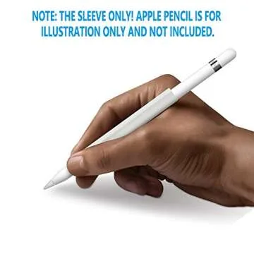 FRTMA Compatible with Apple Pencil Magnetic Sleeve, Soft Silicone Holder Grip Compatible with Apple iPad Pro Pencil, Ivory White (Apple Pencil Not Included)
