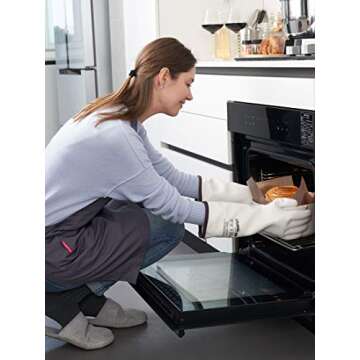 LANON Silicone Heat Resistant Cooking Gloves - Safe & Durable
