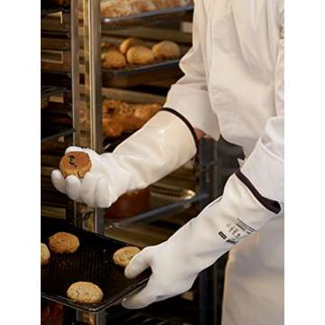 LANON Silicone Heat Resistant Cooking Gloves - Safe & Durable