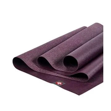 Manduka eKO Superlite Yoga Mat for Travel - Lightweight, Easy to Roll and Fold, Durable, Non Slip Grip, 1.5mm Thick, 71 Inch, Acai Purple, 71" x 24"